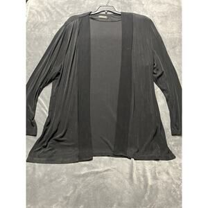Piccadilly Fashions Cardigan Woman’s Sz 2XL Black Dressy Comfort Shoulder Pads
